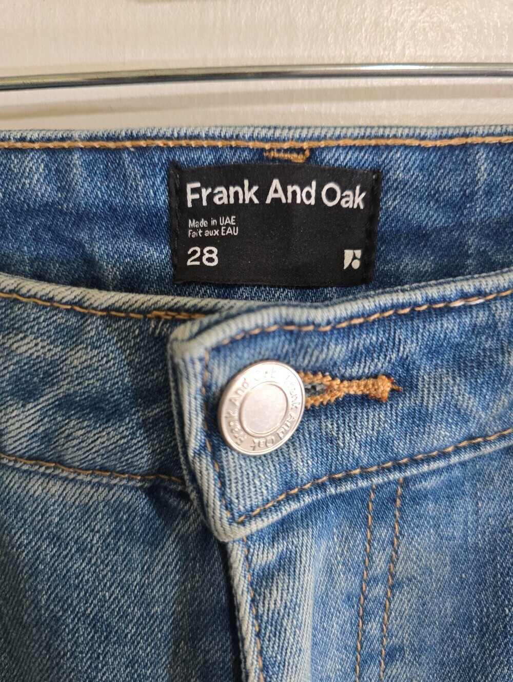 Frank And Oak Kim High-Rise Slim-Leg Jeans 28 Light Wash - Picture 2 of 10